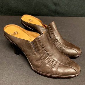 Sofft Brown Heeled Mule Like New Size 11